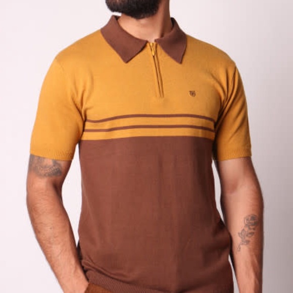 Brixton Allen 1/4 Zip Polo Shirt - Picture 1 of 6